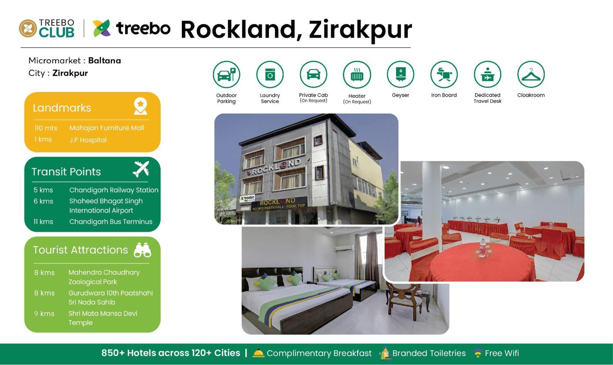 Treebo Rockland, Zirakpur Hotel Екстериор снимка